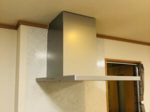 広島キッチン取付け隊　サイドレンジフードの取替　施工後